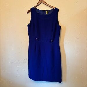 Tahari Royal Blue Midi Dress